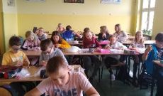 Uczniowie przy pracy